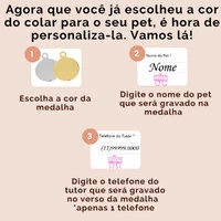 Colar ID Premium Rosa Choque