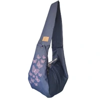 Sling Jeans com Bordado Borboletas
