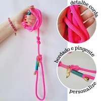 Guia Unificada de Corda Premium - Rosa Neon