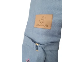 Sling Jeans com Bordado Floral