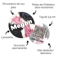 Tag de Identificação Personalizada - Animale Rose