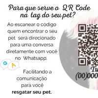 Tag de Identificação Personalizada - Animale Rose
