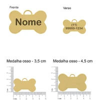 EDIÇÃO LIMITADA Colar ID Premium - Personalize