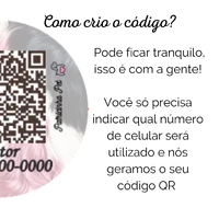 Tag de Identificação Personalizada - Animale Rose