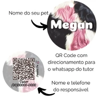 Tag de Identificação Personalizada - Animale Rose