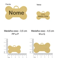 EDIÇÃO LIMITADA Colar ID Premium - Personalize