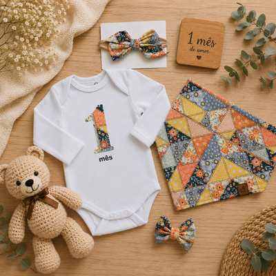 Foto Kit Mês a Mês - Bebê &amp; Pet (PERSONALIZE)