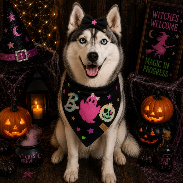 Bandana Candy Ghost - BRILHA NO ESCURO