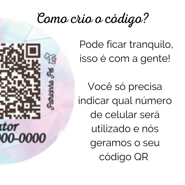 Tag de Identificação Personalizada - Colore