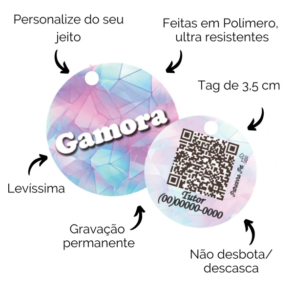 Tag de Identificação Personalizada - Colore