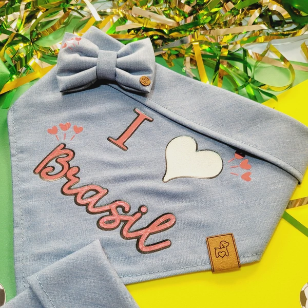 Bandana I ♥ Brasil