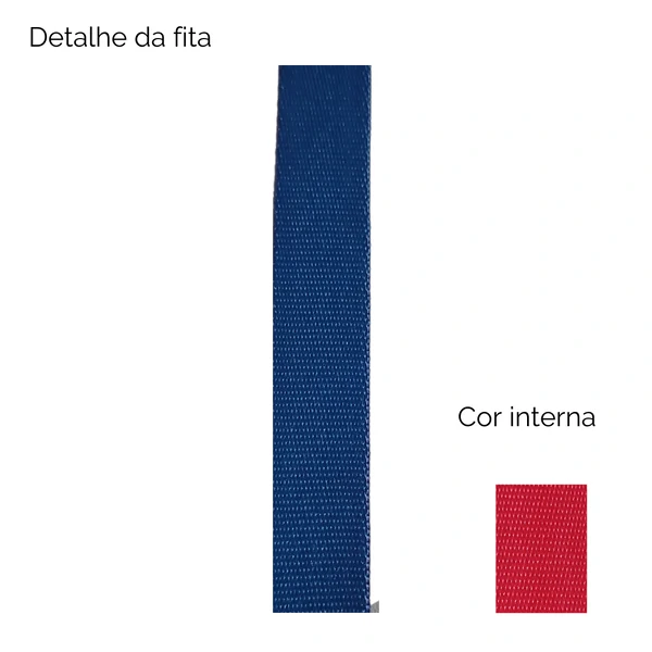 Peitoral Americano com Guia Colorful - Cobalto