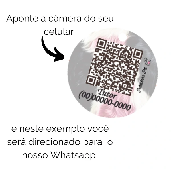 Tag de Identificação Personalizada - Animale Rose