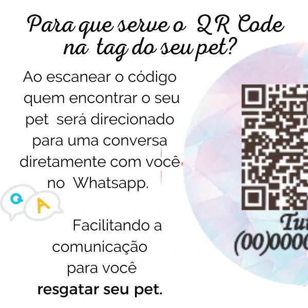 Tag de Identificação Personalizada - Colore
