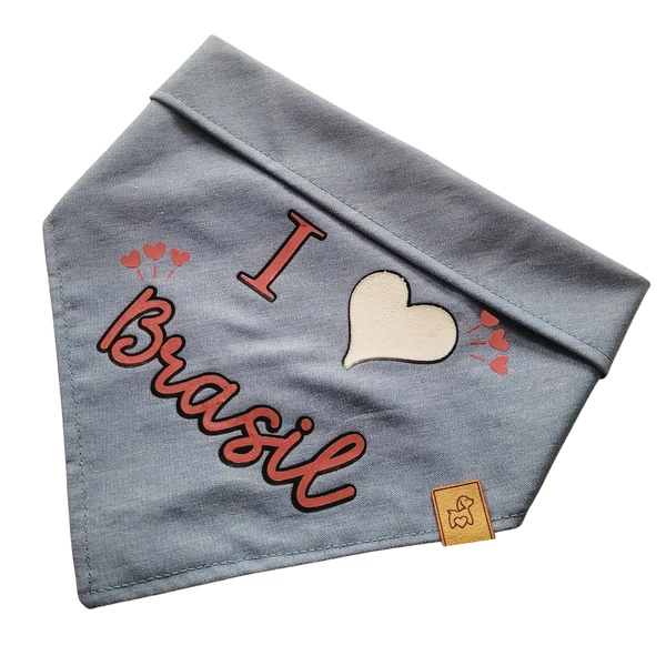 Bandana I ♥ Brasil