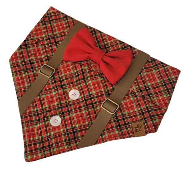 Bandana Suspensório de Natal
