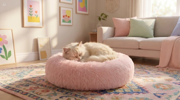 Cama Nuvem - Rosa Bebê