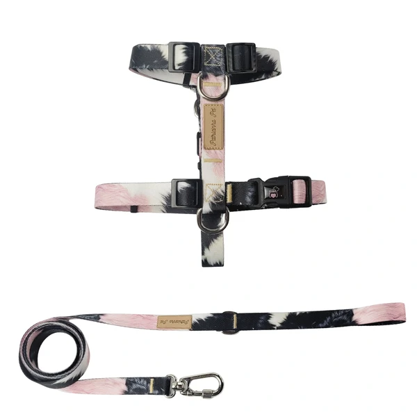 Peitoral H com Guia - Animale Rose