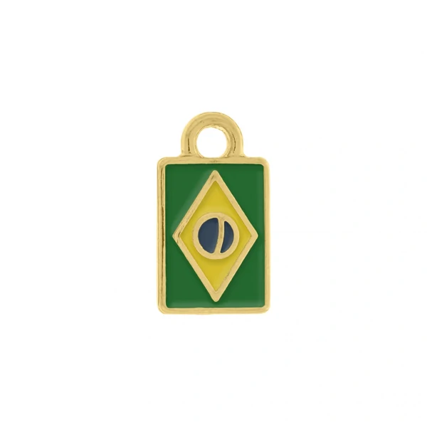 Pingente Bandeira do Brasil