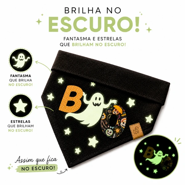 Bandana Ghost Night - BRILHA NO ESCURO