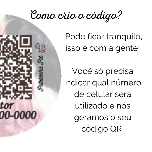 Tag de Identificação Personalizada - Animale Rose