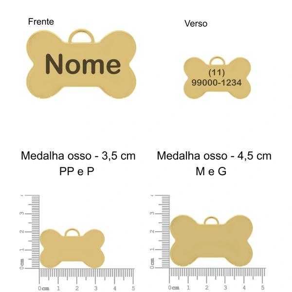 EDIÇÃO LIMITADA Colar ID Premium - Personalize