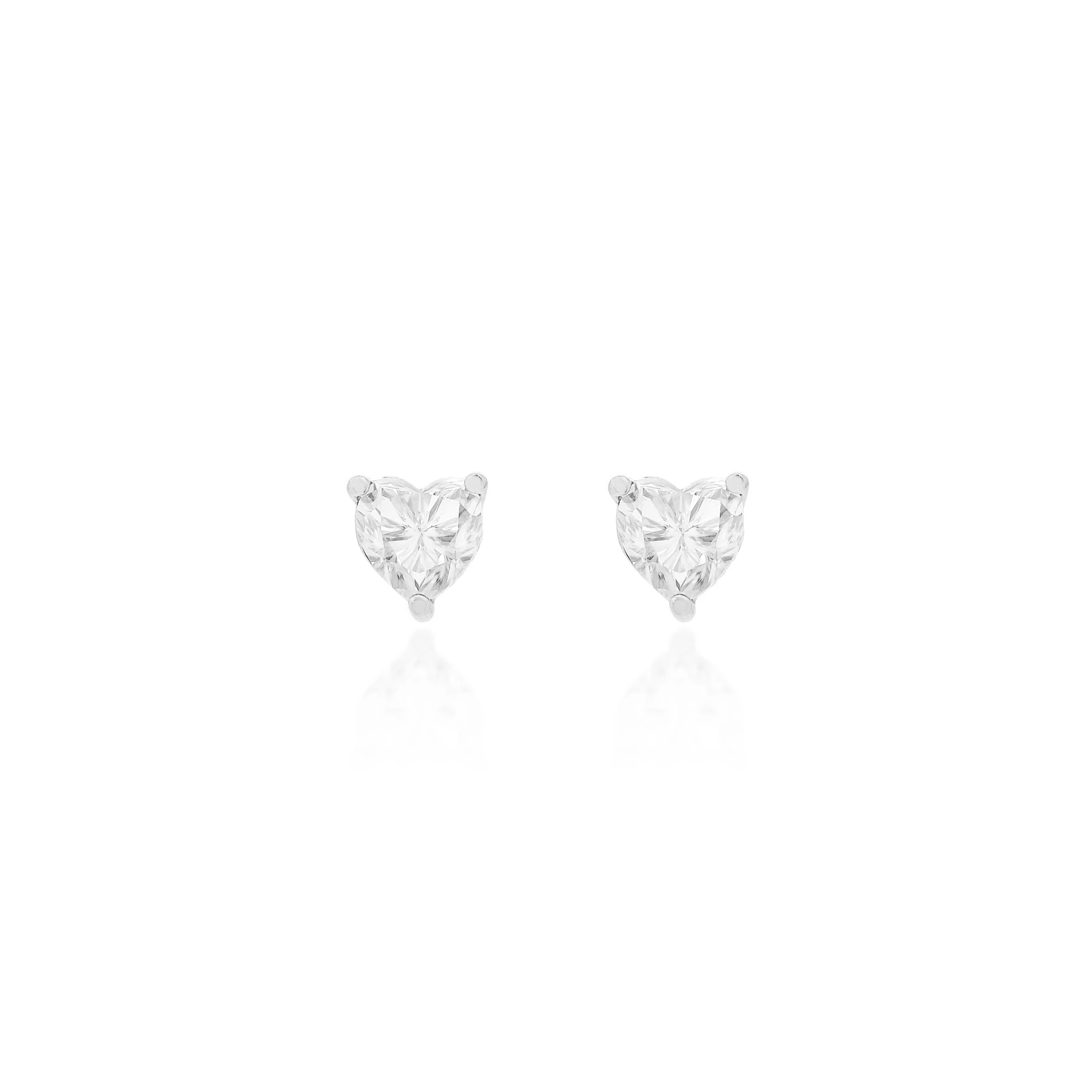 FotoBrinco Moissanite com Coração 1,6 CT em Prata 925