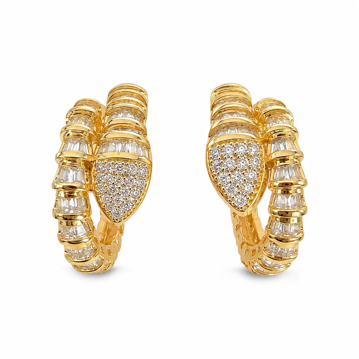 FotoBrinco Argola Cobra em Dourado