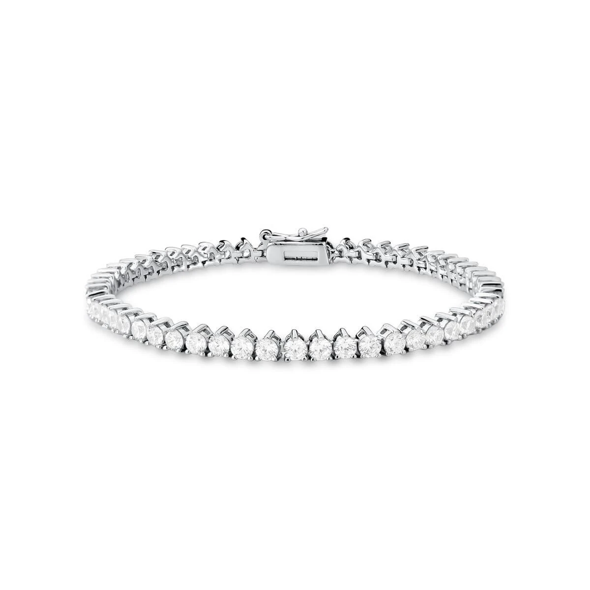 FotoPulseira Riviera com Zircônias 2MM em Prata 925