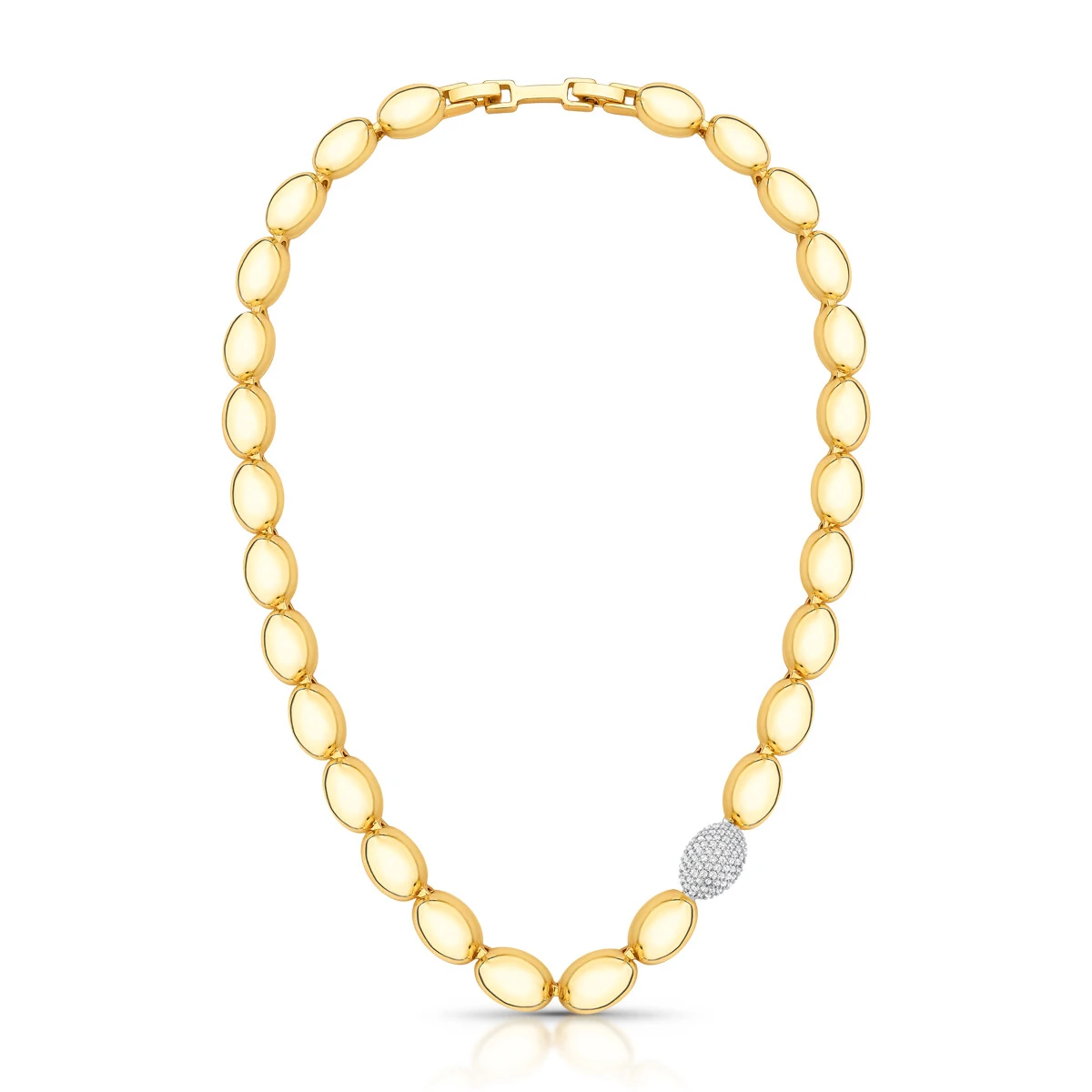 FotoColar Gomos Lisos e Cravejados com Zircônias em Dourado