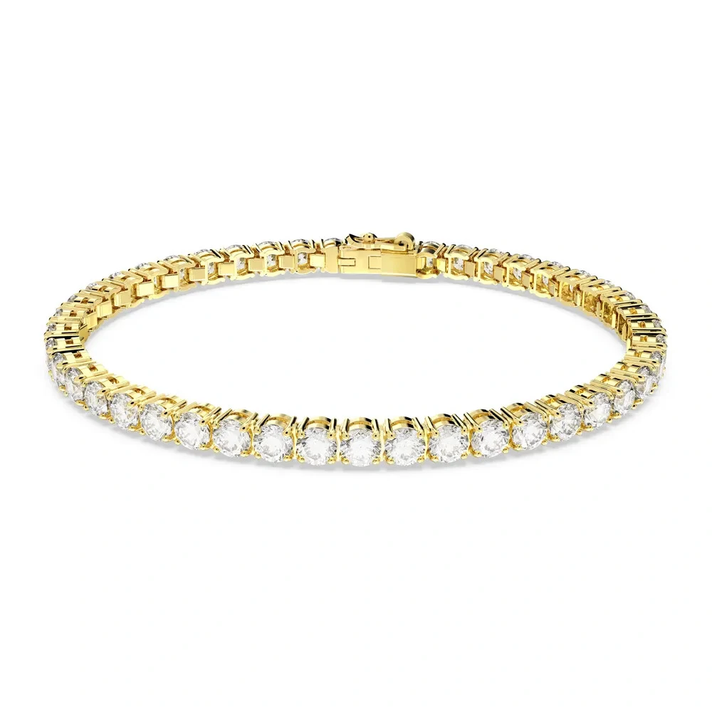 FotoPulseira Riviera 4 Garras de Zircônias 3MM em Dourado