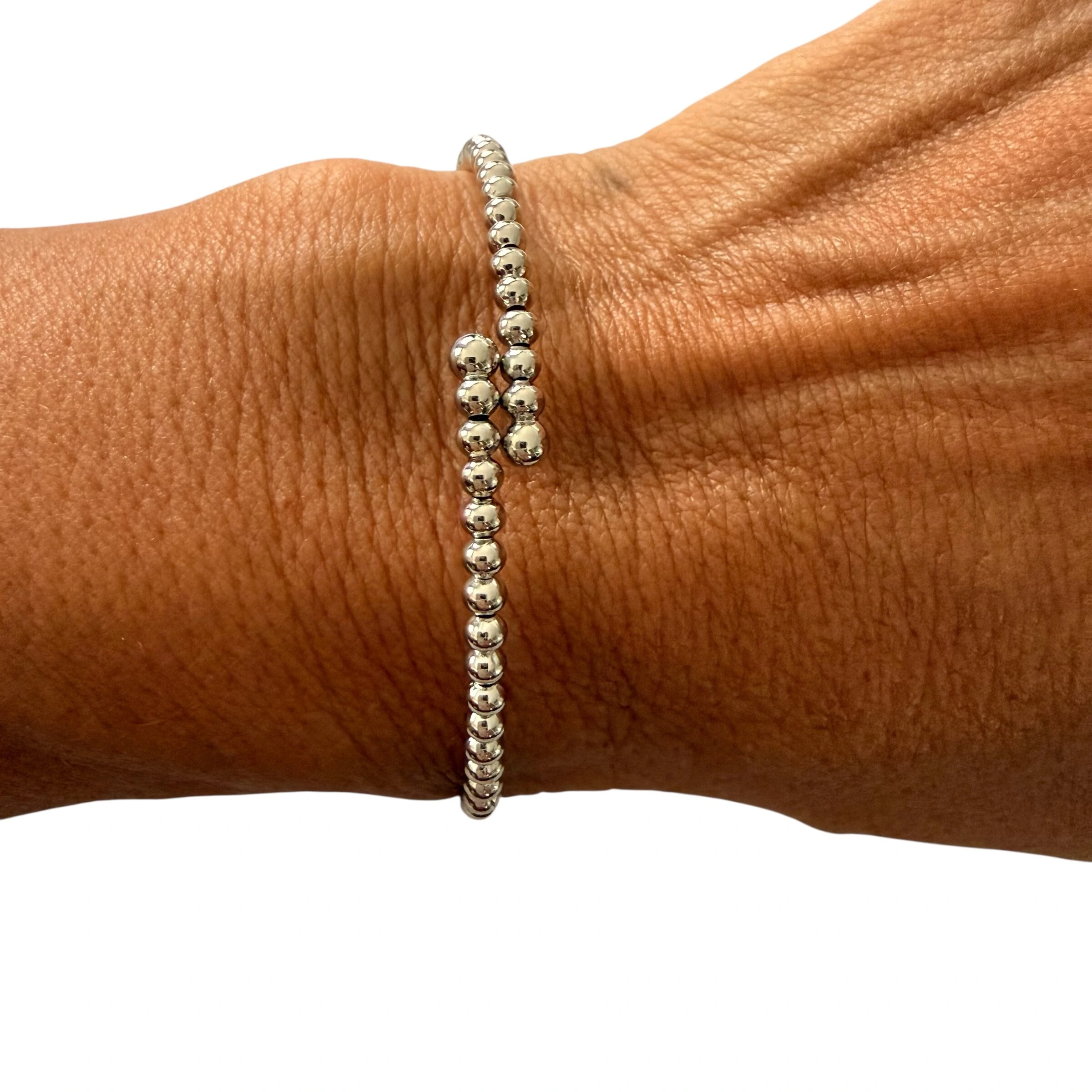 FotoBracelete de Bolinhas 2,5MM em Ródio