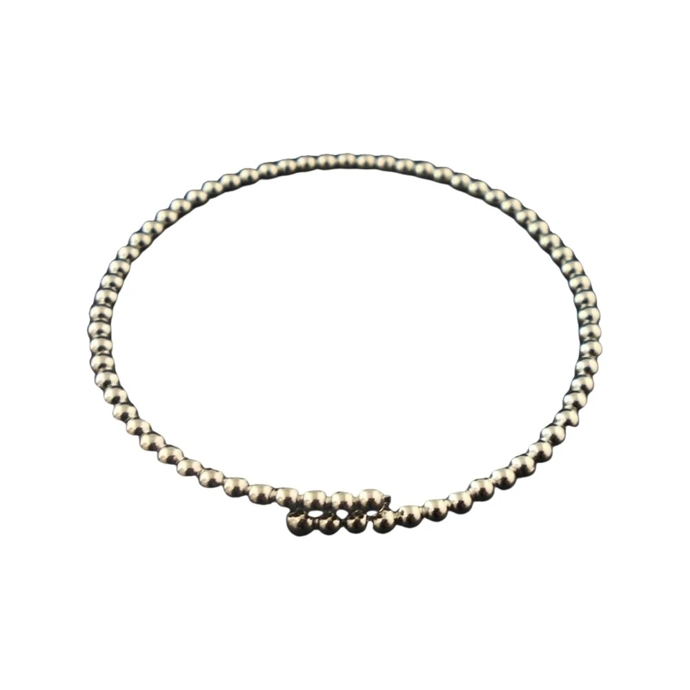 FotoBracelete de Bolinhas 2,5MM em Ródio