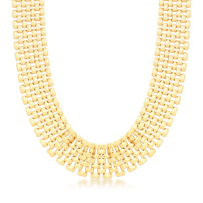 Foto Gargantilha 4 Fileiras de Gomos em Dourado