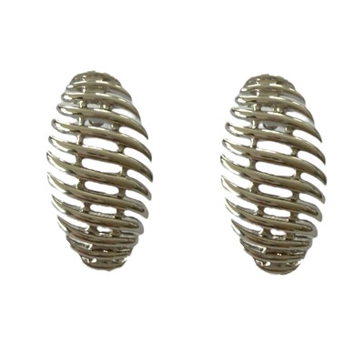 Foto Brinco Filetes Lisos em Ródio