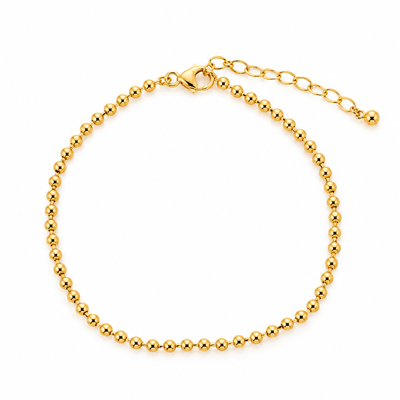 Foto Pulseira Bolinhas Delicadas em Dourado