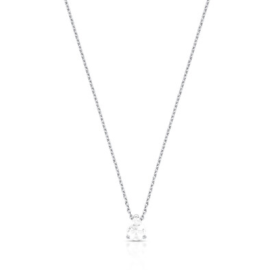 Foto Colar Gotinha Zircônia em Ródio