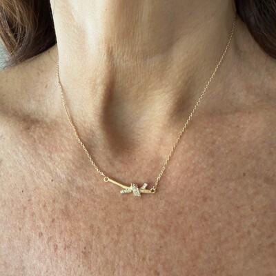 FotoColar No Cravejado com Zircônias em Dourado
