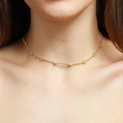 FotoColares com Flores de Bolinhas em Dourado