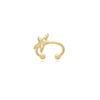 Foto Piercing Fake Concha ou Estrela Dourado
