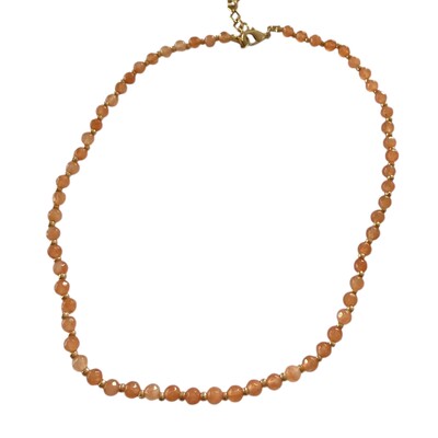 Foto Colar Quartzo com Entremeio em Dourado