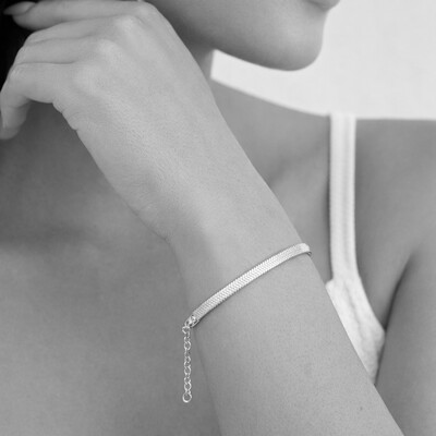 FotoPulseira Fita em Ródio