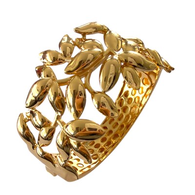 Foto Bracelete Folhas em Dourado
