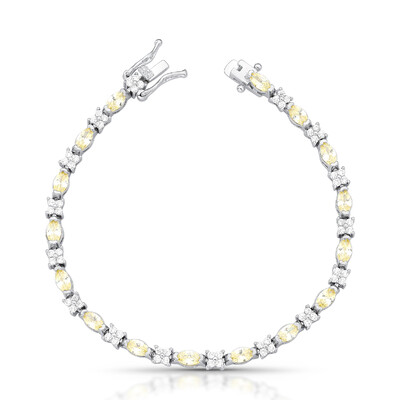 Foto Pulseira Riviera Zircônias e Citrino em Ródio