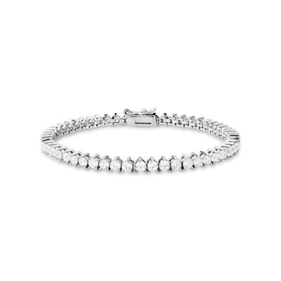 Foto Pulseira Riviera com Zircônias 2MM em Prata 925