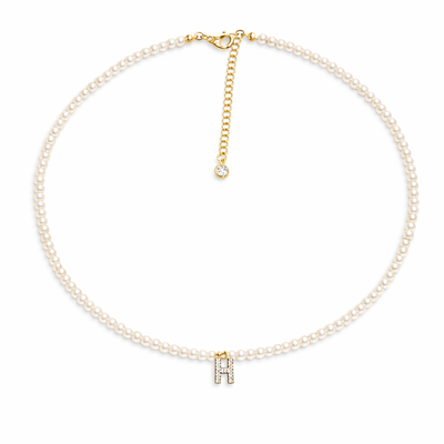 Foto Colar Perolinhas com Letra