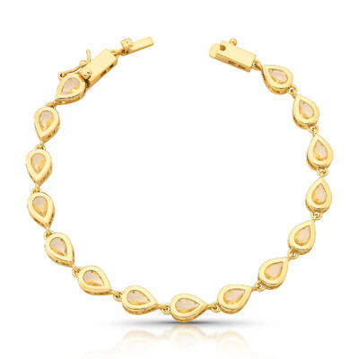 Foto Pulseira Riviera Gota Citrino em Dourado