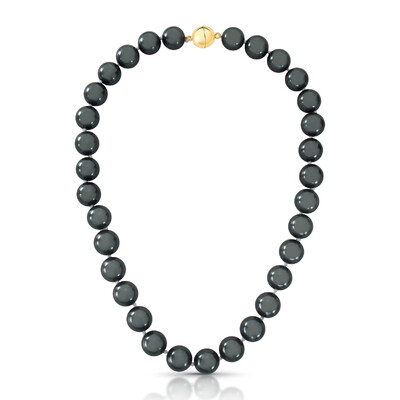 Foto Colar Pérola Shell Cinza