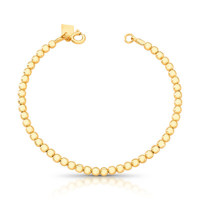 Foto Bracelete Bolinhas em Dourado
