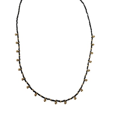 Foto Chokker Hematita com Entremeios Dourados